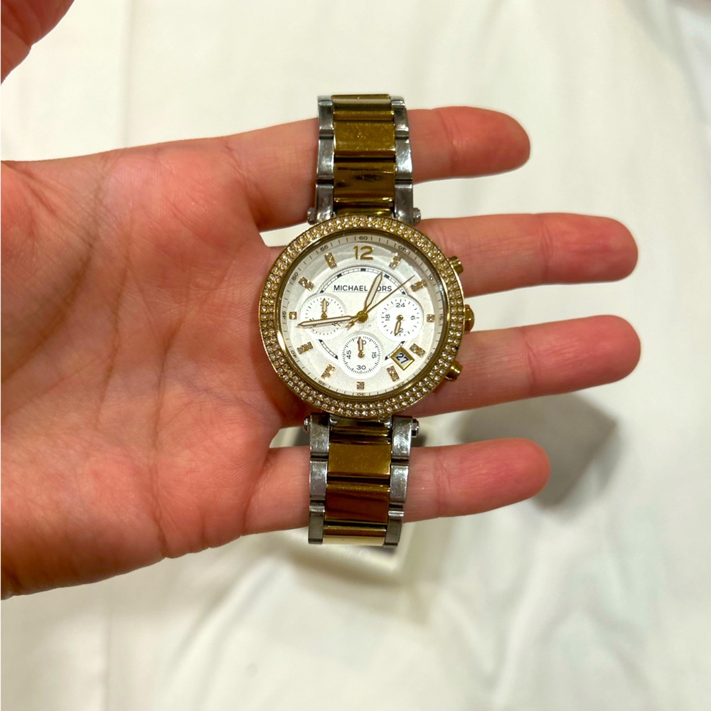 Michael Kors gold and silver watch